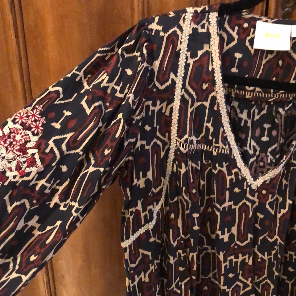 Anthropologie Maeve Veda Embroidered Blouse - Picture 8 of 13